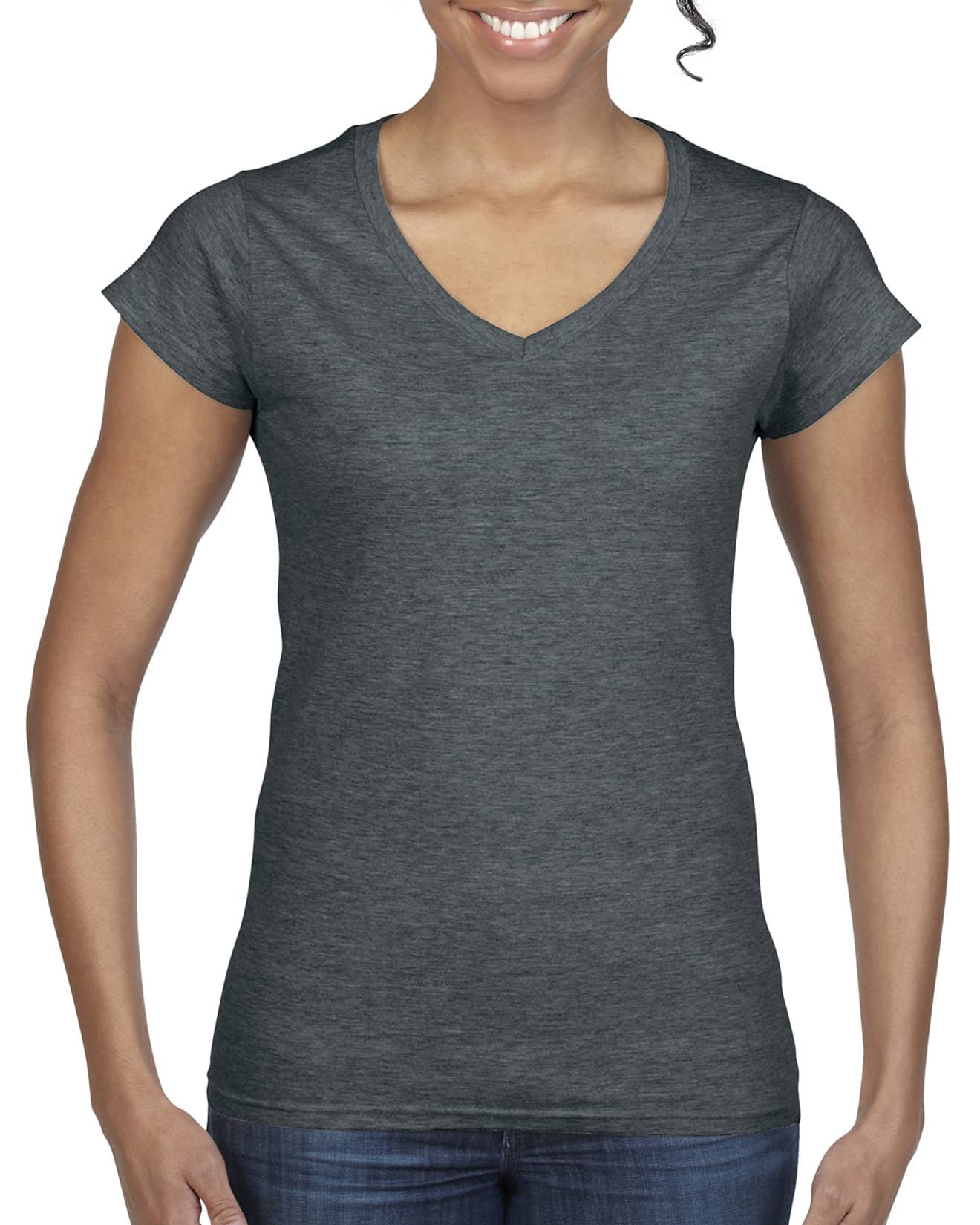Damen T-Shirt V Basic