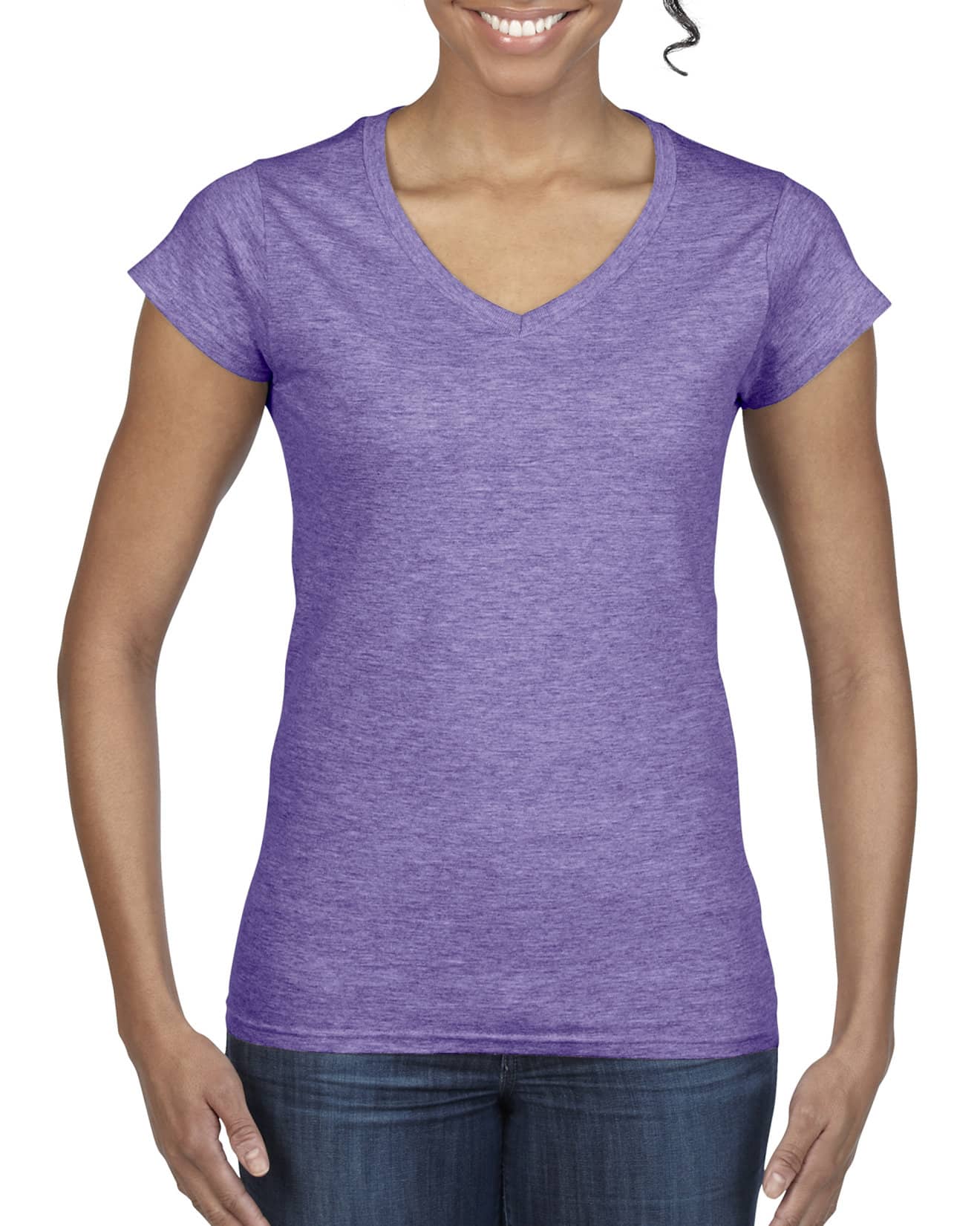 Damen T-Shirt V Basic