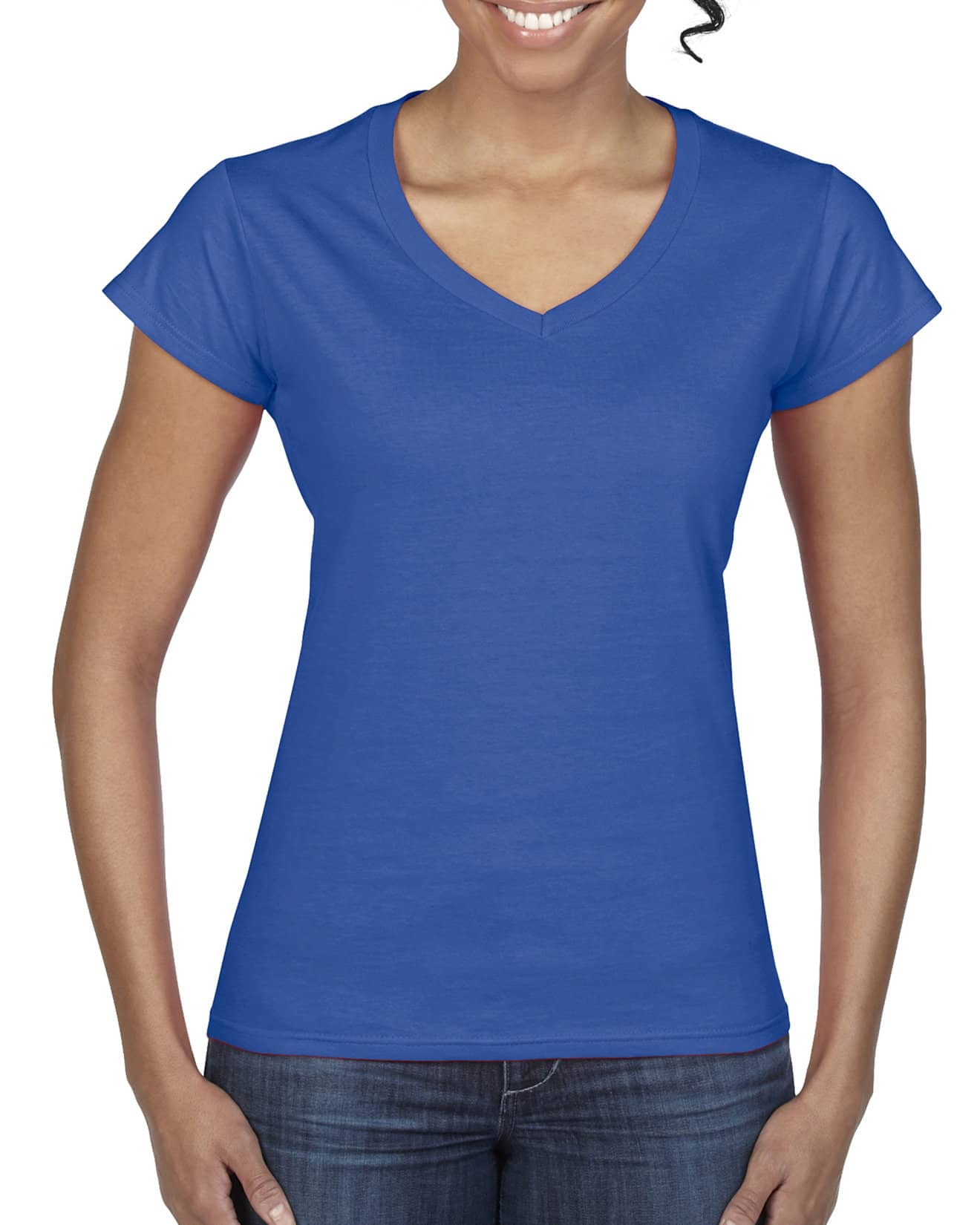 Damen T-Shirt V Basic